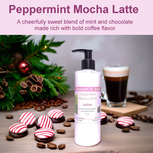 Peppermint Mocha Latte Lotion (8 Ounce) - Phthalate Free Fragrance