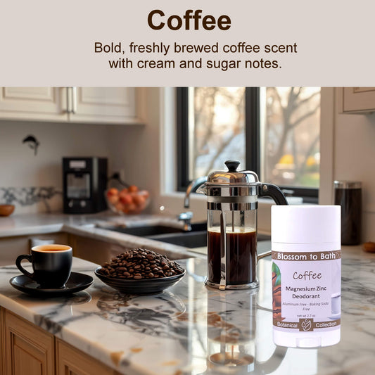 Coffee Magnesium Zinc Deodorant (2.7 ounce) - Natural Fragrance