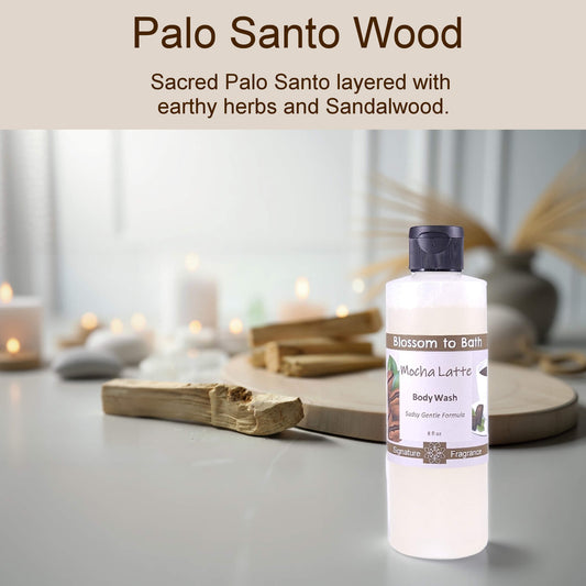 Palo Santo Wood Body Wash (8 Ounce) - Natural Fragrance