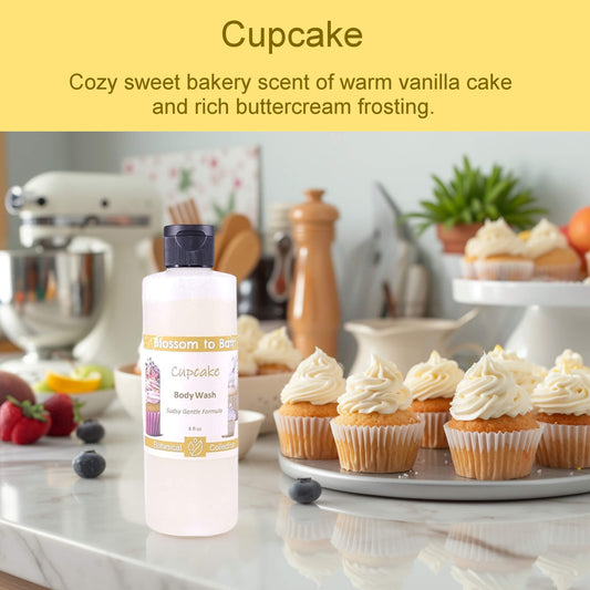 Cupcake Body Wash (8 Ounce) - Natural Fragrance