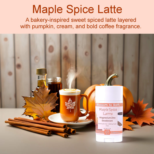 Maple Spice Latte Magnesium Zinc Deodorant (2.7 ounce) - Natural Fragrance