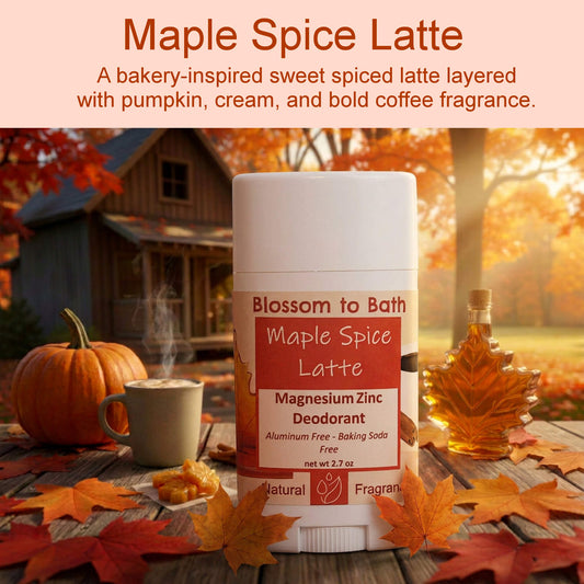 Maple Spice Latte Magnesium Zinc Deodorant (2.7 ounce) - Natural Fragrance
