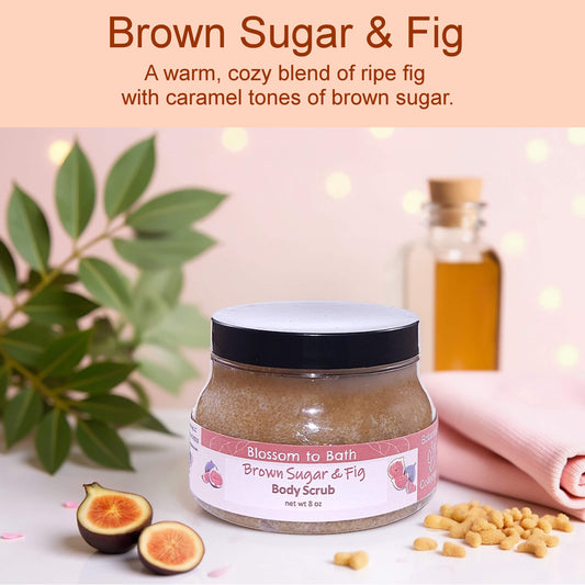 Brown Sugar & Fig Body Scrub (8 Ounce) - Natural Fragrance