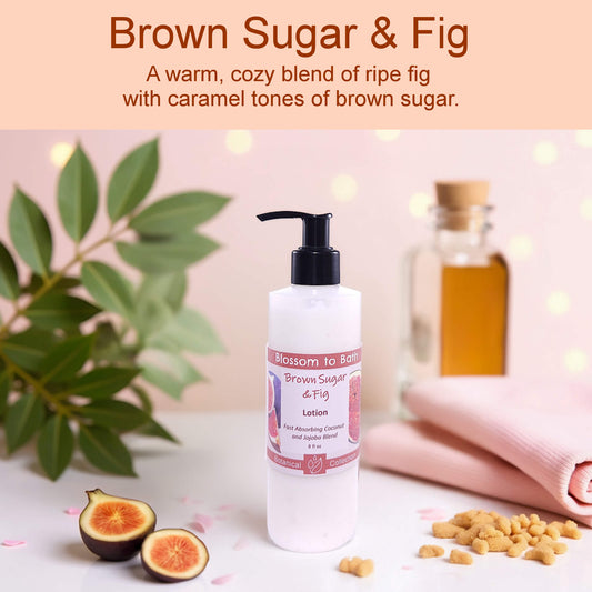 Brown Sugar & Fig Lotion (8 Ounce) - Natural Fragrance