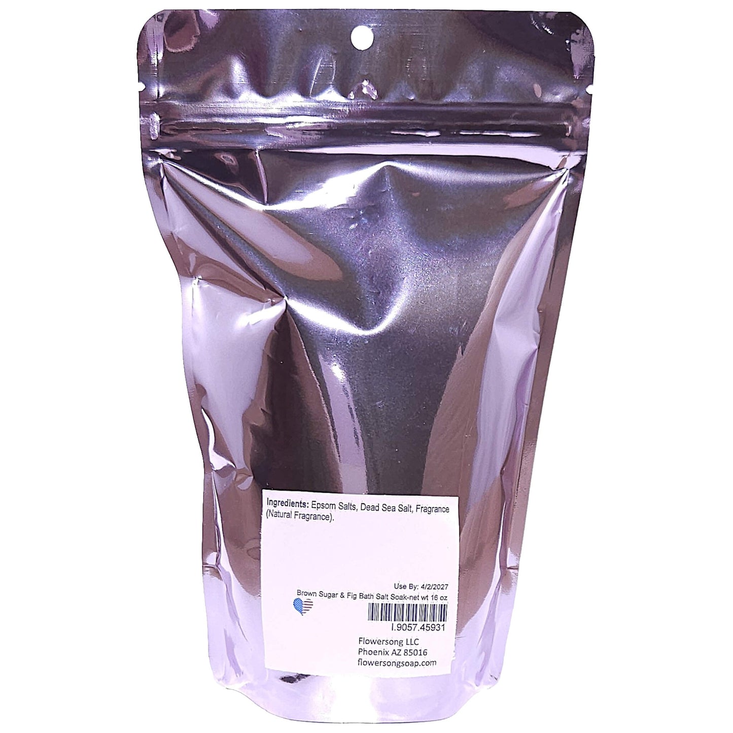 Brown Sugar & Fig Bath Salt Soak (16 ounce) - Natural Fragrance