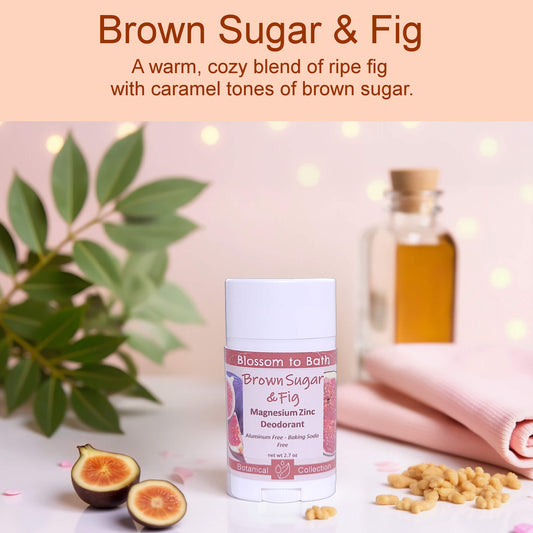 Brown Sugar & Fig Magnesium Zinc Deodorant (2.7 ounce) - Natural Fragrance