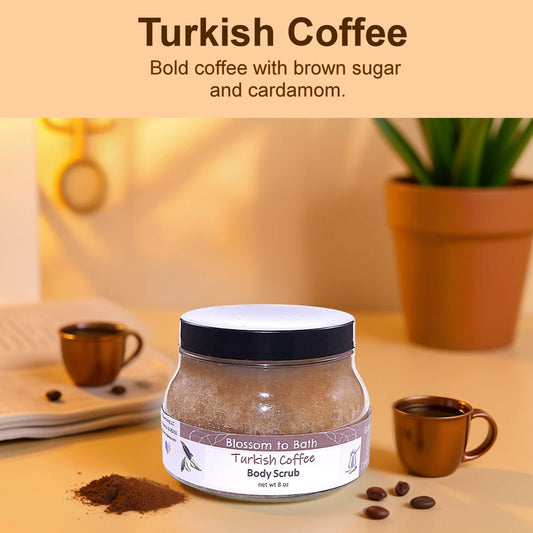 Turkish Coffee Body Scrub (8 Ounce) - Natural Fragrance