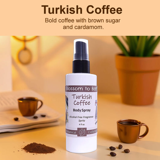 Turkish Coffee Body Spray (4 Ounce) - Natural Fragrance