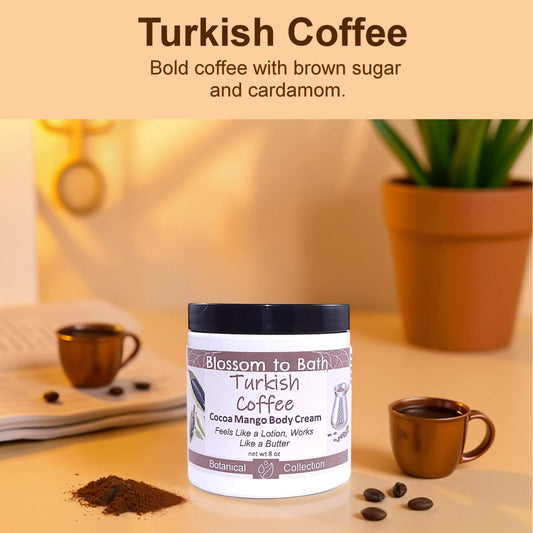 Turkish Coffee Cocoa Mango Body Cream (8 Ounce) - Natural Fragrance