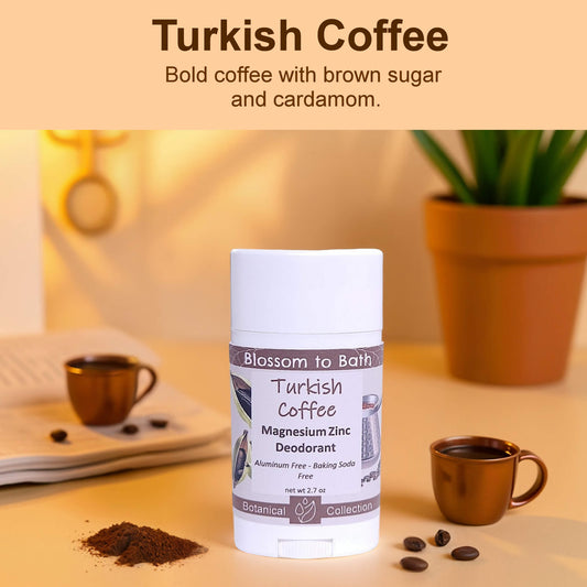 Turkish Coffee Magnesium Zinc Deodorant (2.7 ounce) - Natural Fragrance
