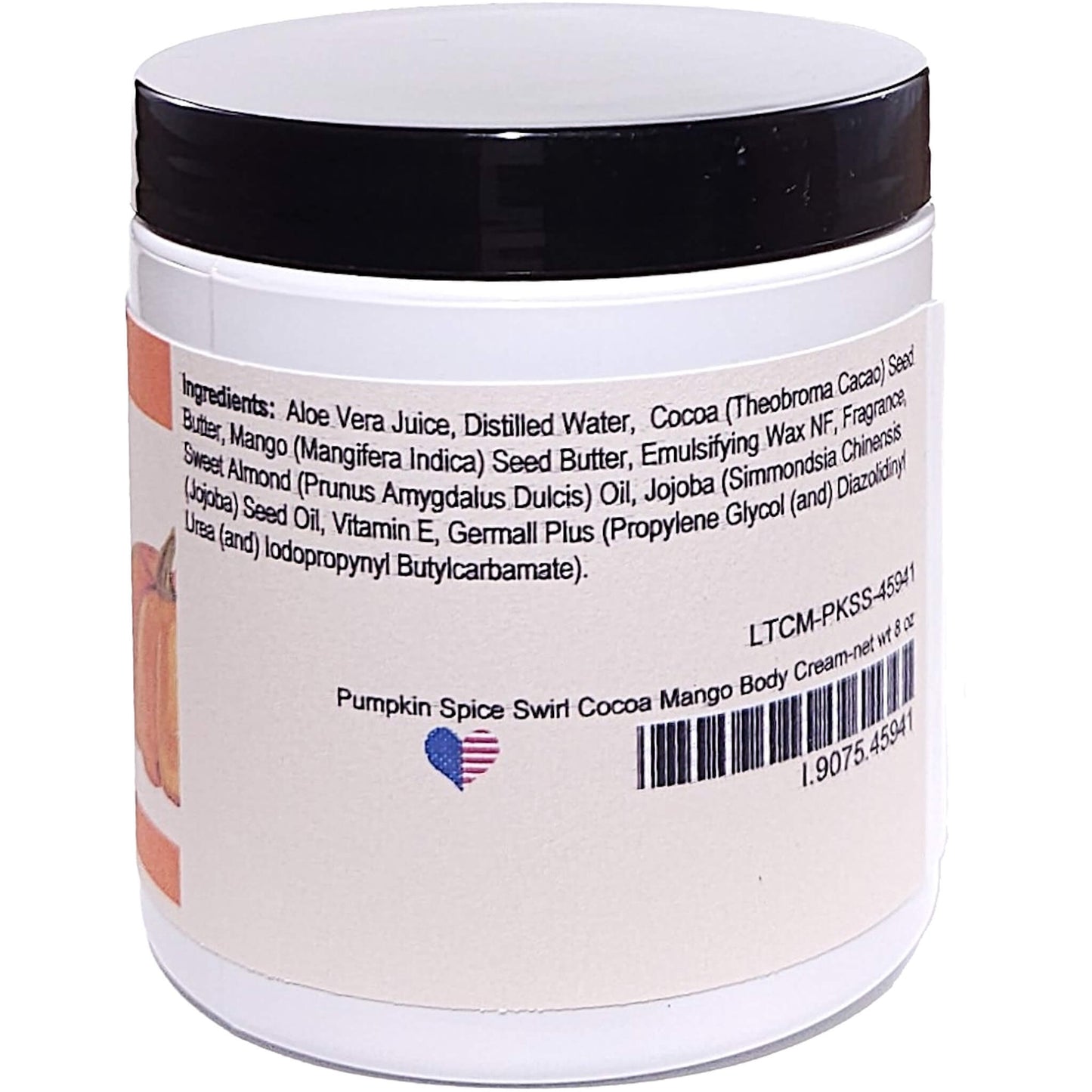 Pumpkin Spice Swirl Cocoa Mango Body Cream (8 Ounce) - Phthalate Free Fragrance
