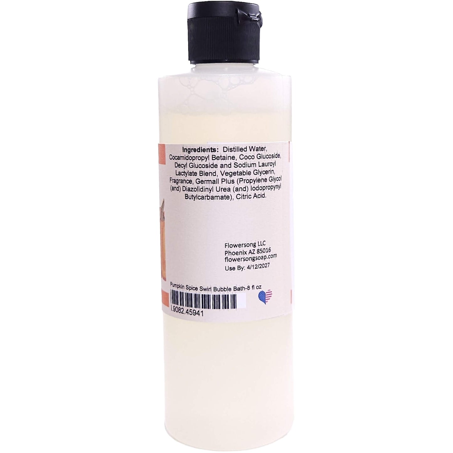 Pumpkin Spice Swirl Bubble Bath (8 ounce) - Phthalate Free Fragrance
