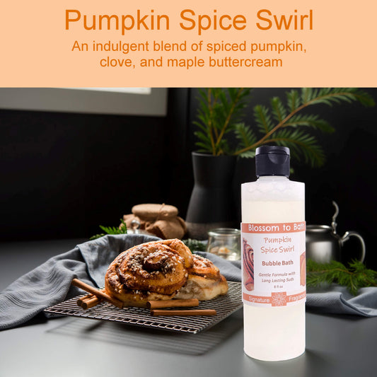 Pumpkin Spice Swirl Bubble Bath (8 ounce) - Phthalate Free Fragrance