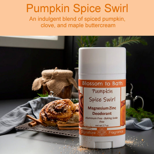 Pumpkin Spice Swirl Magnesium Zinc Deodorant (2.7 ounce) - Phthalate Free Fragrance