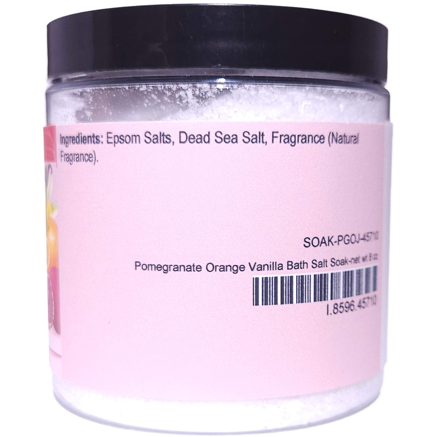 Pomegranate Orange Vanilla Bath Salt Soak (8 ounce) - Natural Fragrance