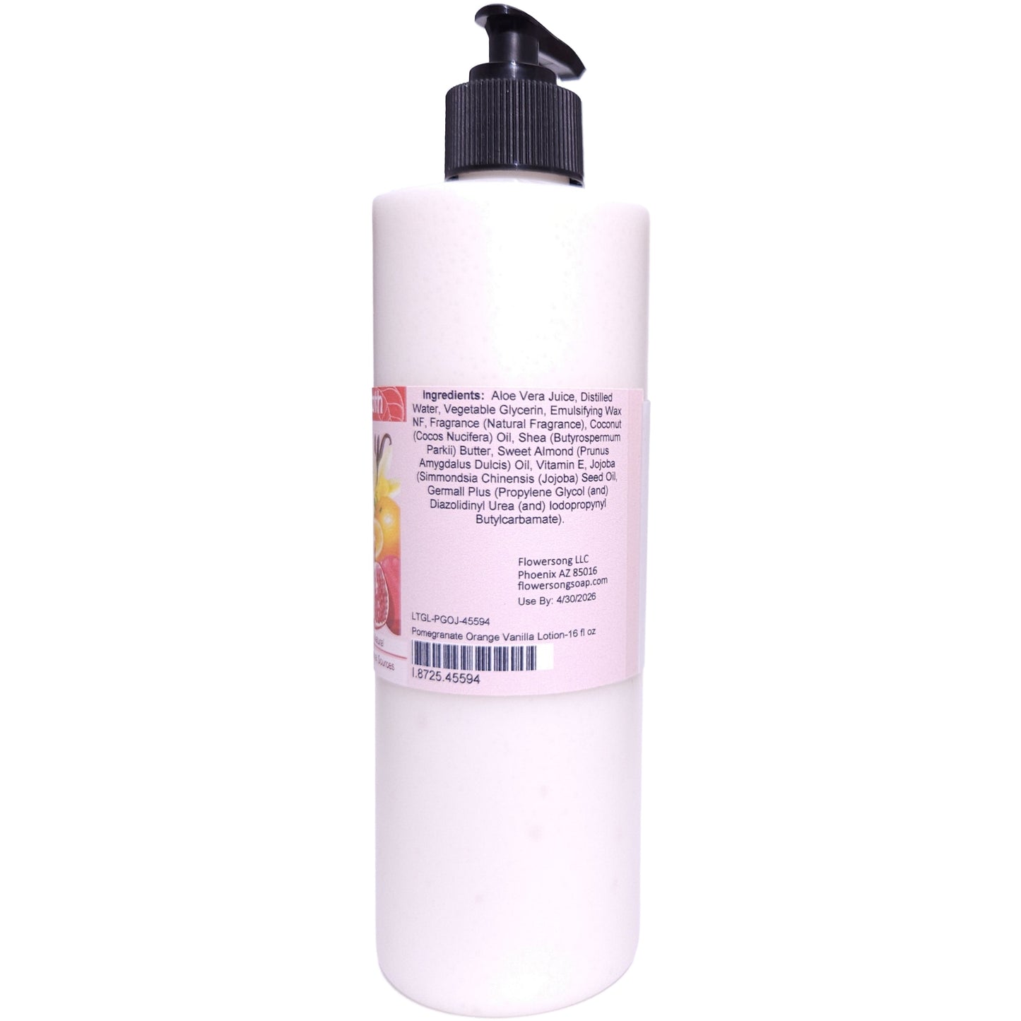 Pomegranate Orange Vanilla Lotion (16 ounce) - Natural Fragrance