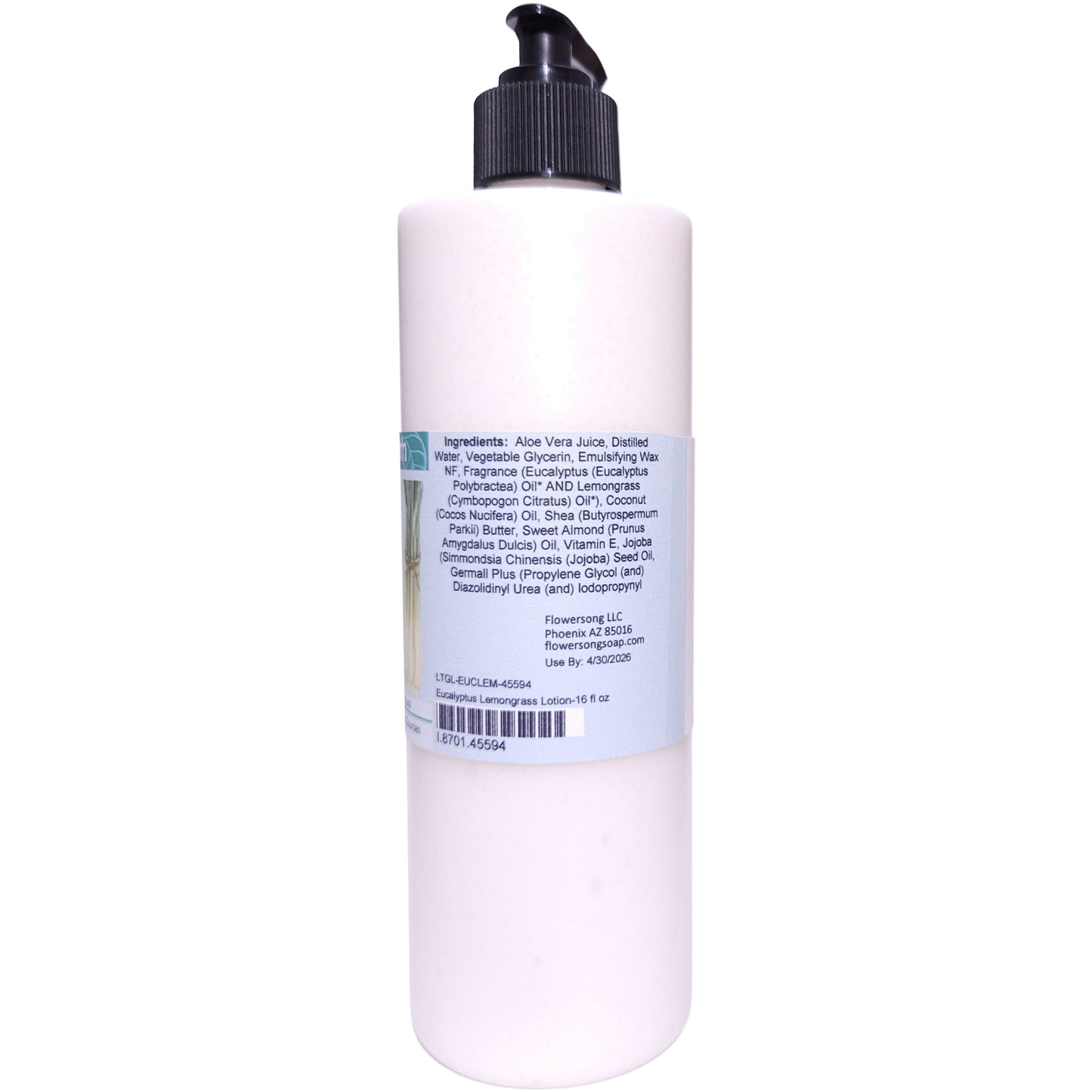 Eucalyptus Lemongrass Lotion (16 ounce) - Pure Essential Oil Fragrance