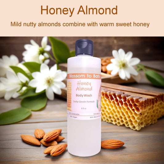 Honey Almond Body Wash (8 Ounce) - Phthalate Free Fragrance