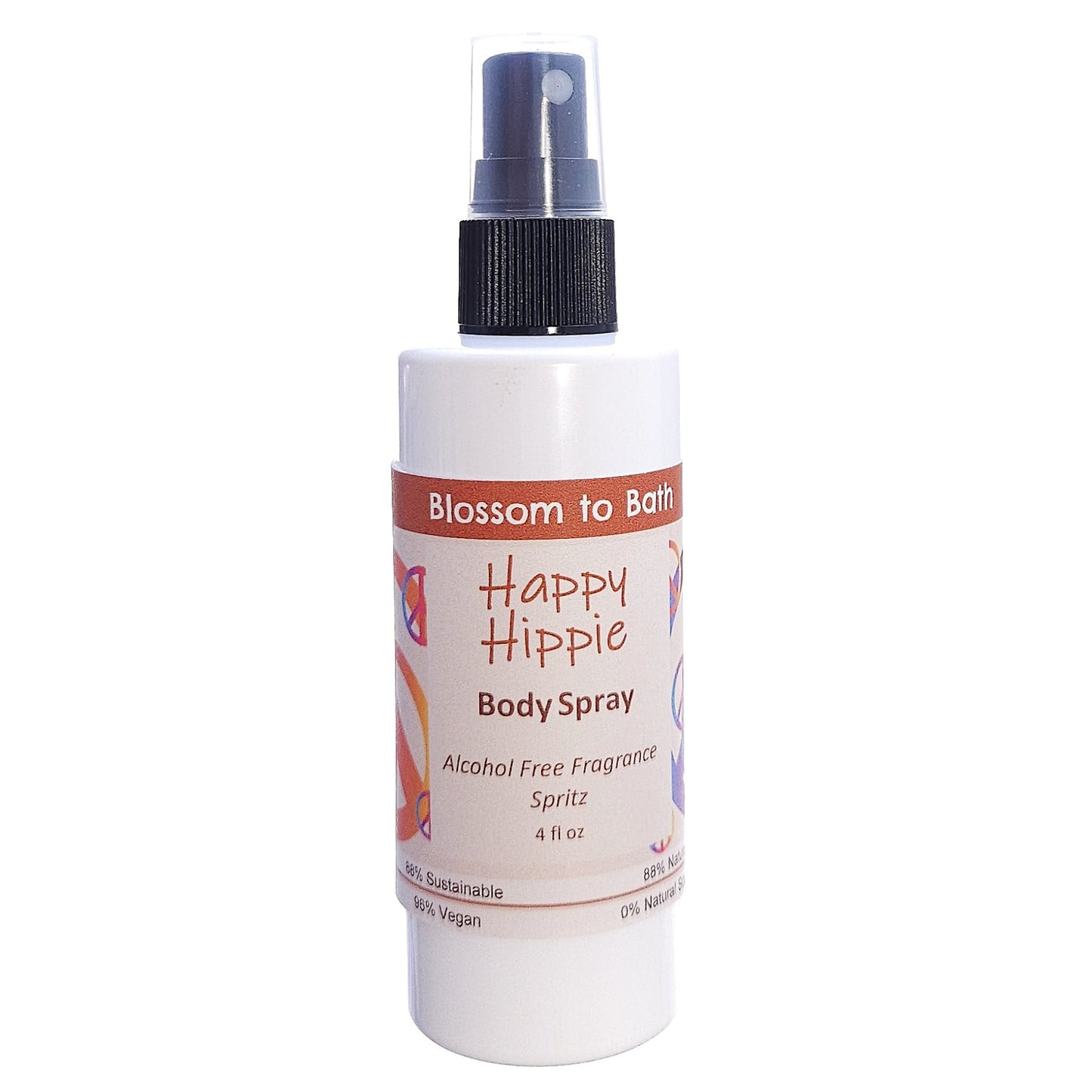 Happy Hippie Body Spray (4 Ounce) - Pure Essential Oil Fragrance