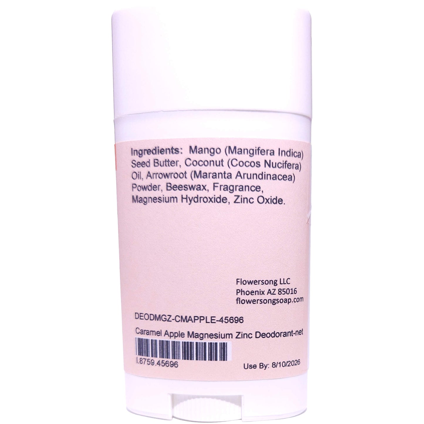 Caramel Apple Magnesium Zinc Deodorant (2.7 ounce) - Phthalate Free Fragrance