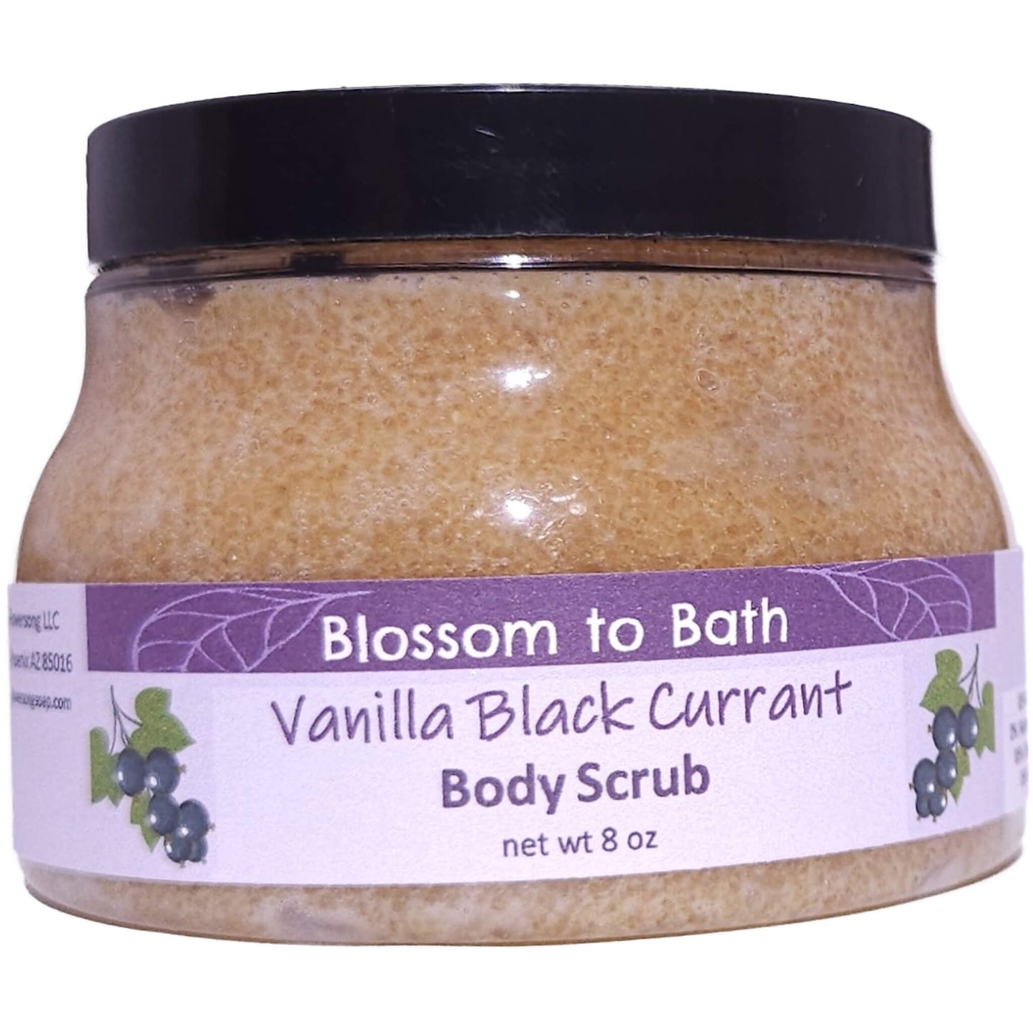 Vanilla Black Currant Body Scrub (8 Ounce) - Natural Fragrance