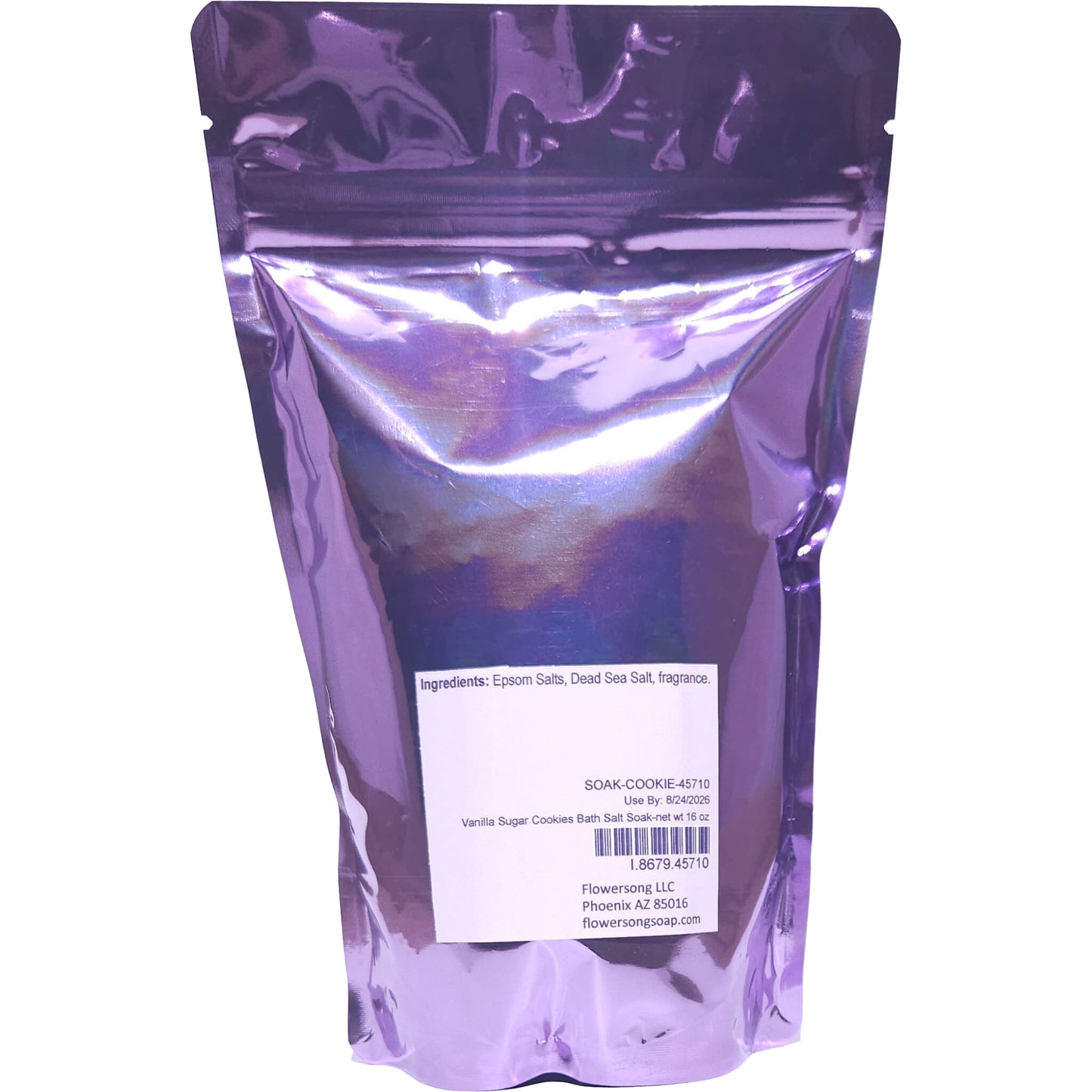 Vanilla Sugar Cookies Bath Salt Soak (16 ounce) - Phthalate Free Fragrance