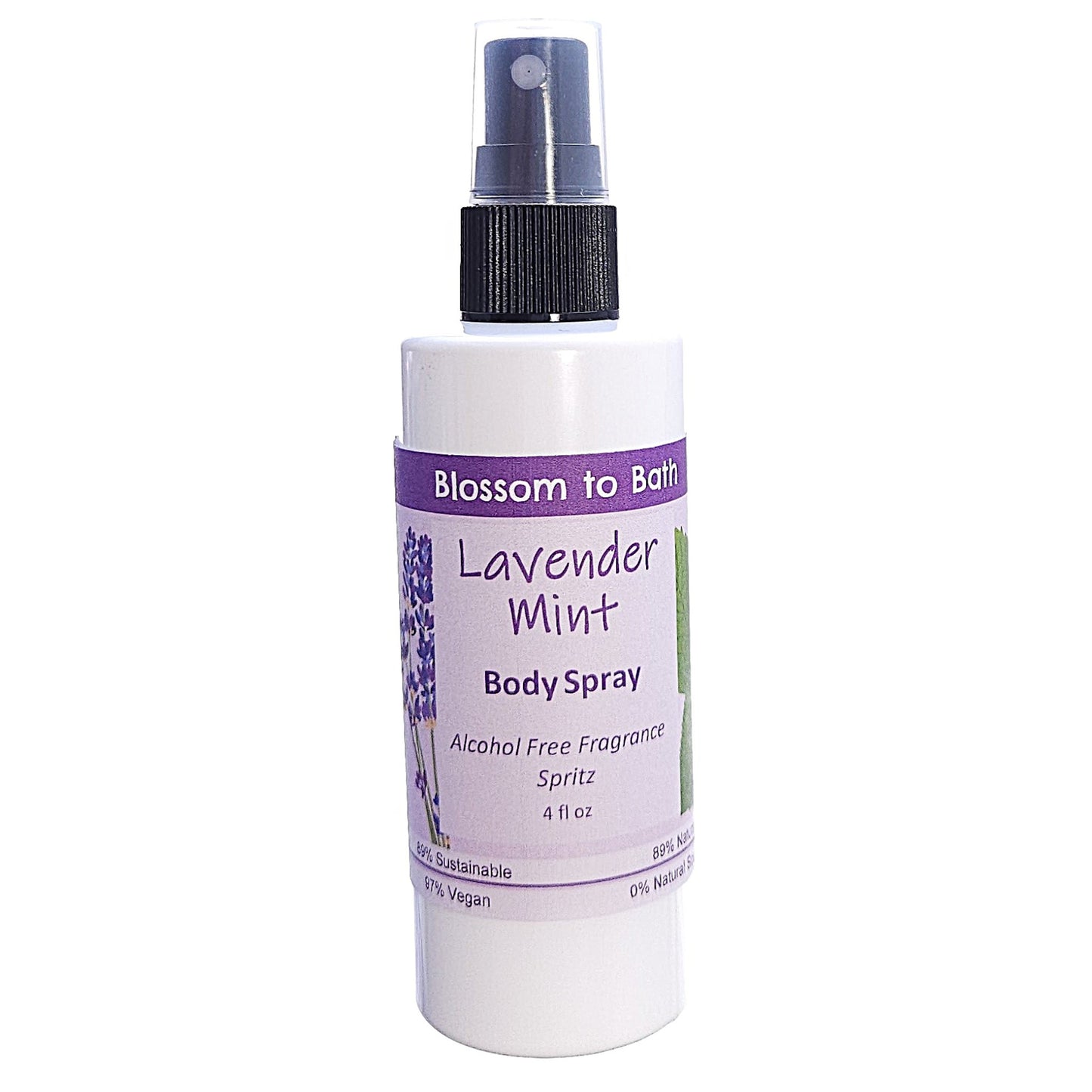 Lavender Mint Body Spray (4 Ounce) - Pure Essential Oil Fragrance