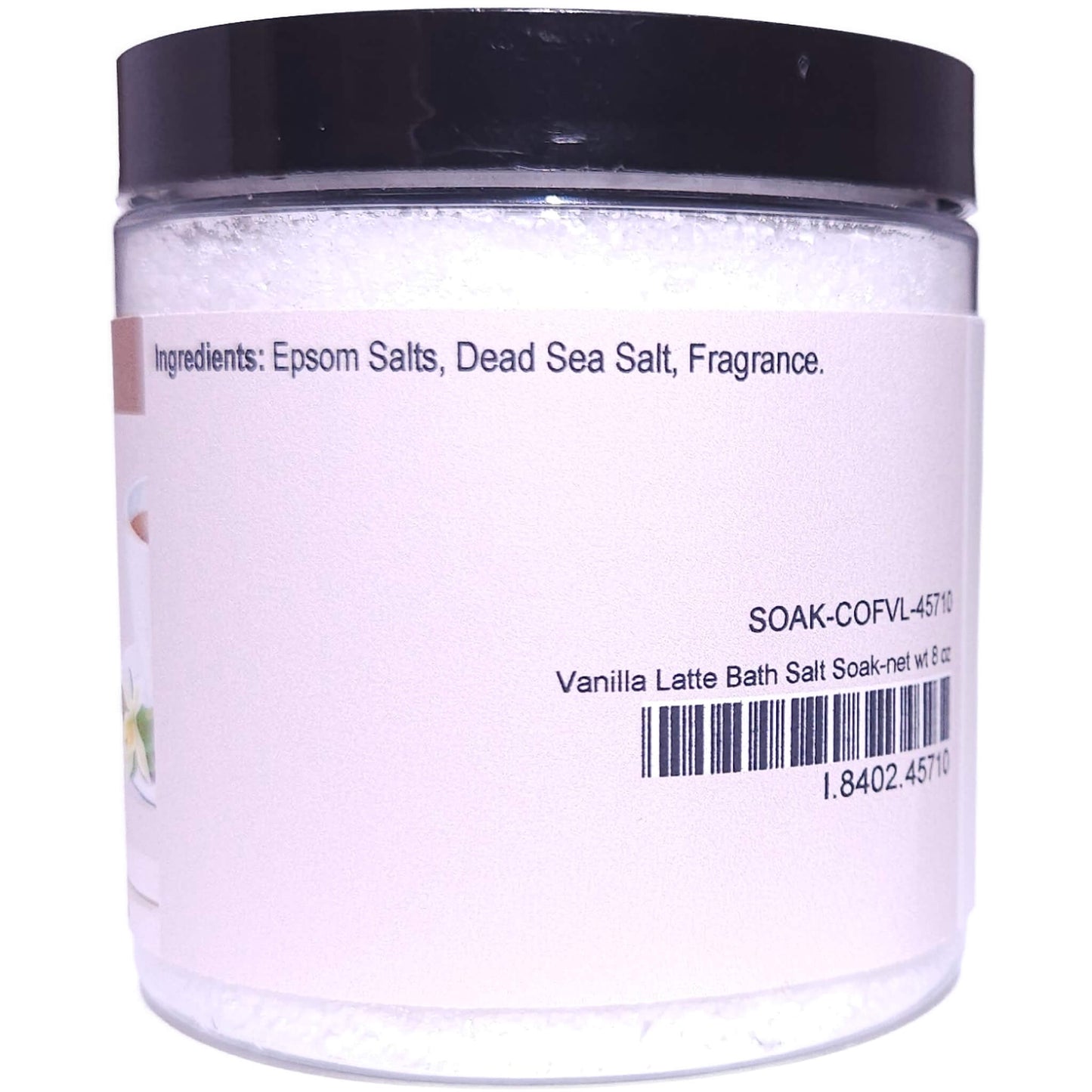 Vanilla Latte Bath Salt Soak (8 ounce) - Phthalate Free Fragrance