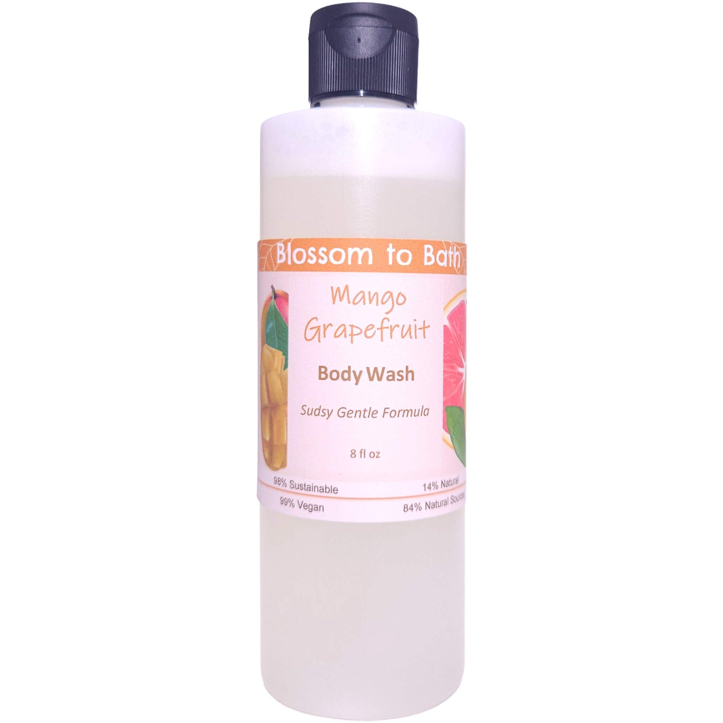 Mango Grapefruit Body Wash (8 Ounce) - Natural Fragrance