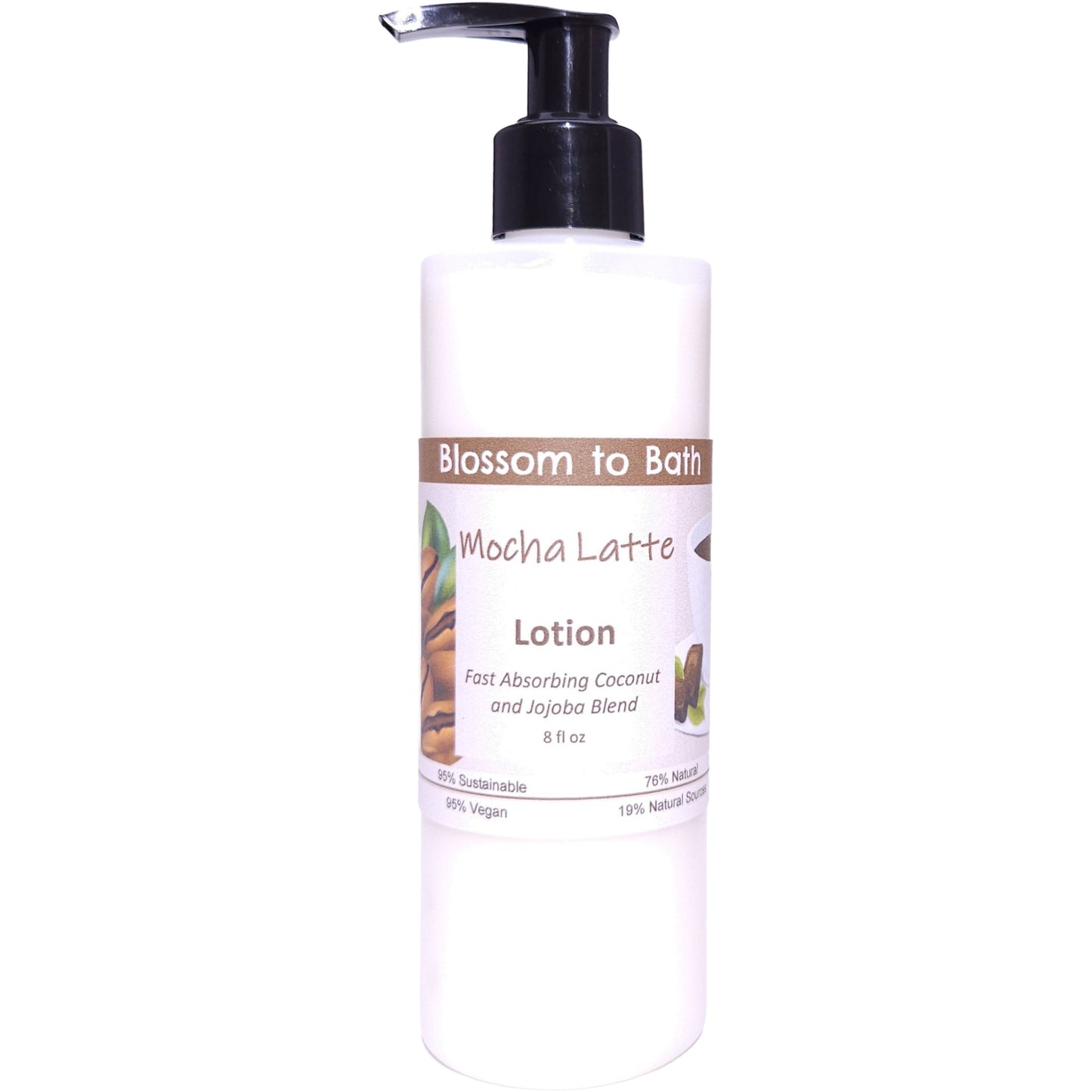 Mocha Latte Lotion (8 Ounce) - Phthalate Free Fragrance