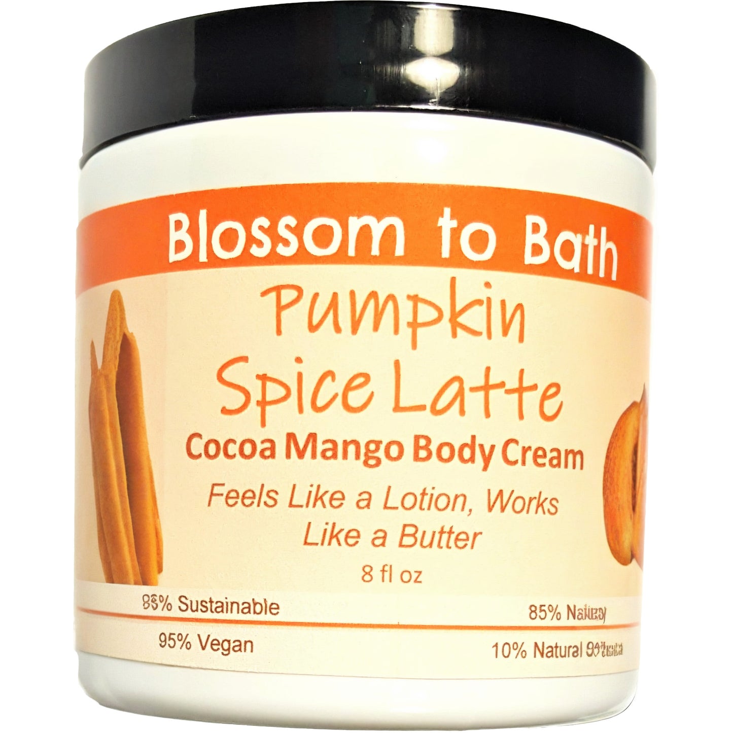 Pumpkin Spice Latte Cocoa Mango Body Cream (8 Ounce) - Phthalate Free Fragrance