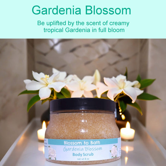 Gardenia Blossom Body Scrub (8 Ounce) - Phthalate Free Fragrance