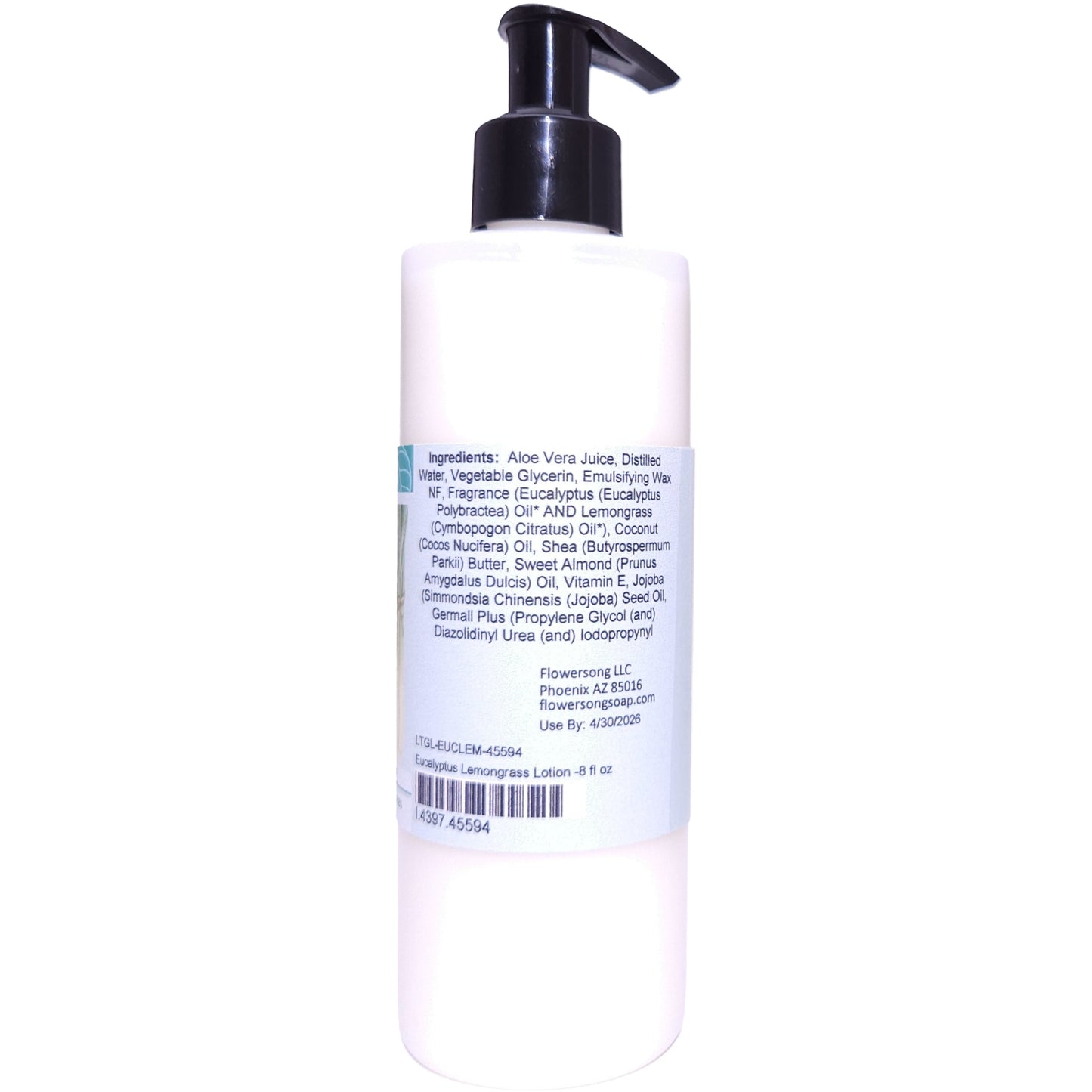 Eucalyptus Lemongrass Lotion (8 Ounce) - Pure Essential Oil Fragrance