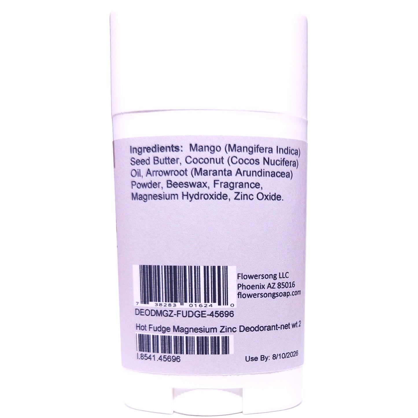 Hot Fudge Magnesium Zinc Deodorant (2.7 ounce) - Phthalate Free Fragrance