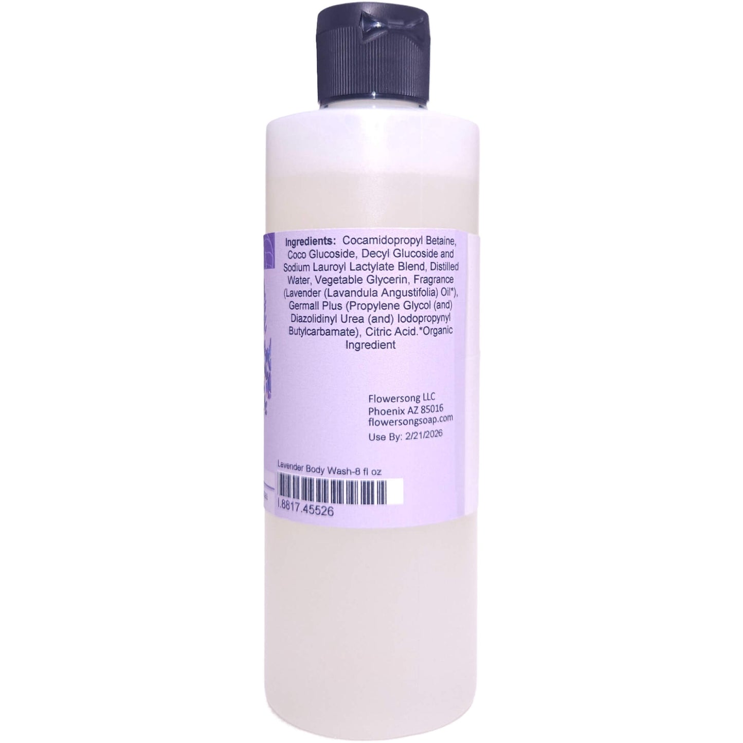 Lavender Body Wash (8 Ounce) - Pure Essential Oil Fragrance