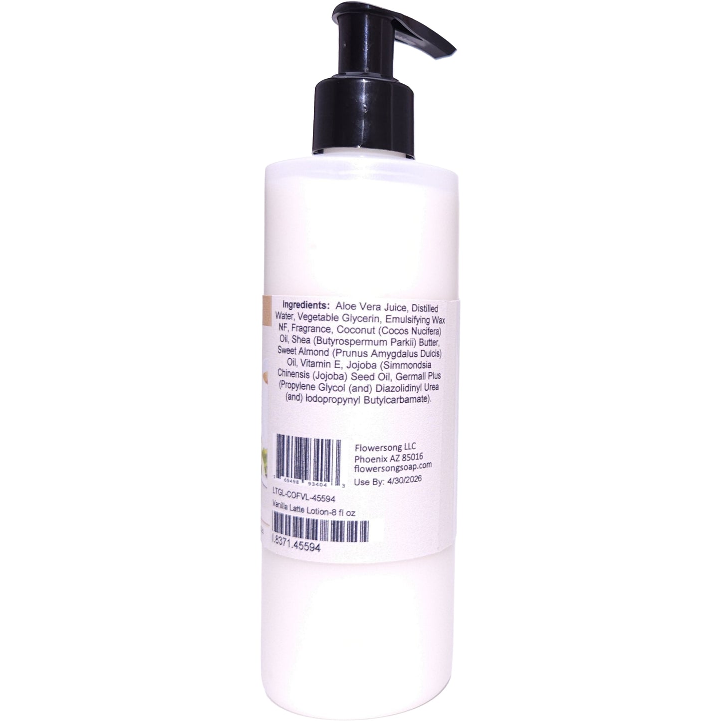 Vanilla Latte Lotion (8 Ounce) - Phthalate Free Fragrance