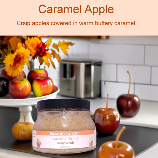 Caramel Apple Body Scrub (8 Ounce) - Phthalate Free Fragrance