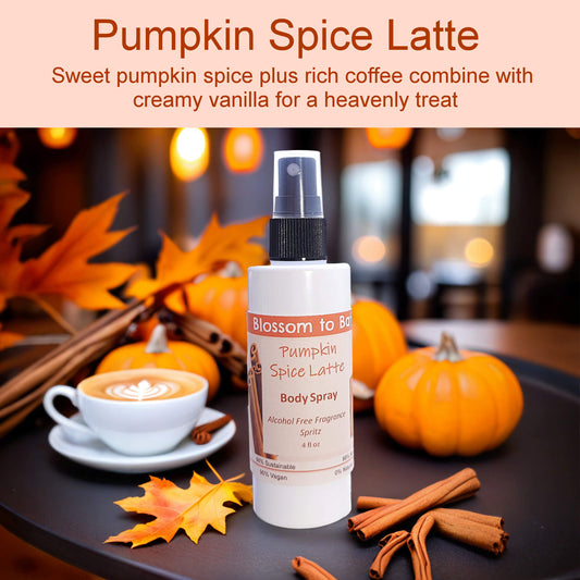 Pumpkin Spice Latte Body Spray (4 Ounce) - Phthalate Free Fragrance