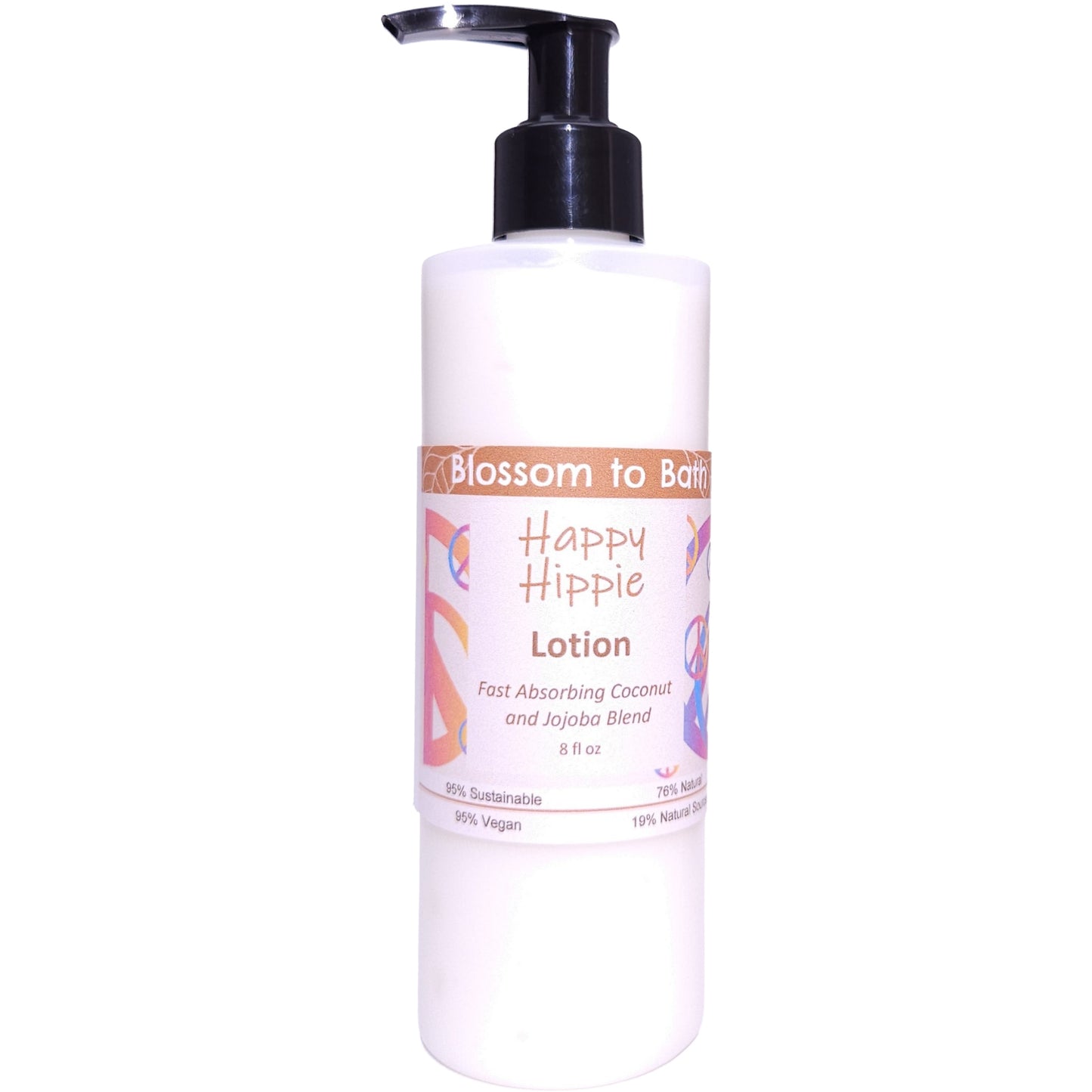 Happy Hippie Lotion (8 Ounce) - Pure Essential Oil Fragrance