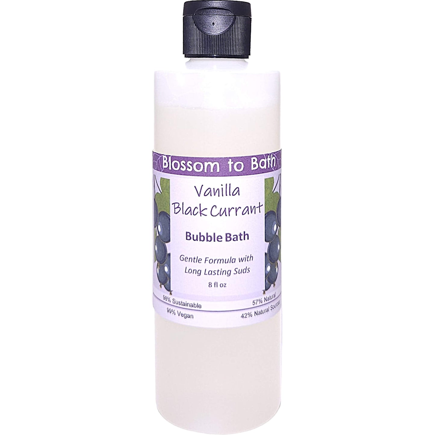 Vanilla Black Currant Bubble Bath (8 ounce) - Natural Fragrance
