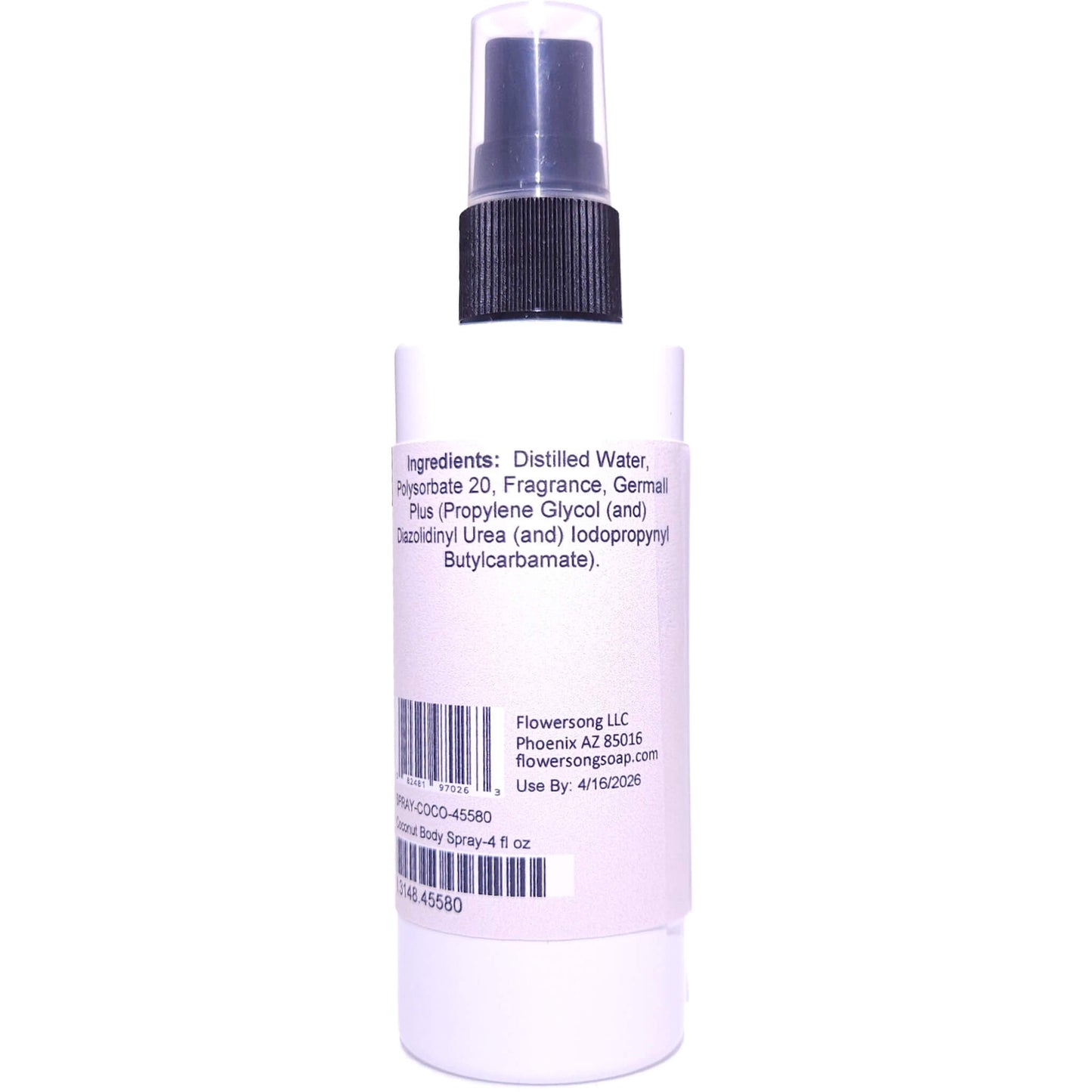 Coconut Body Spray (4 Ounce) - Phthalate Free Fragrance