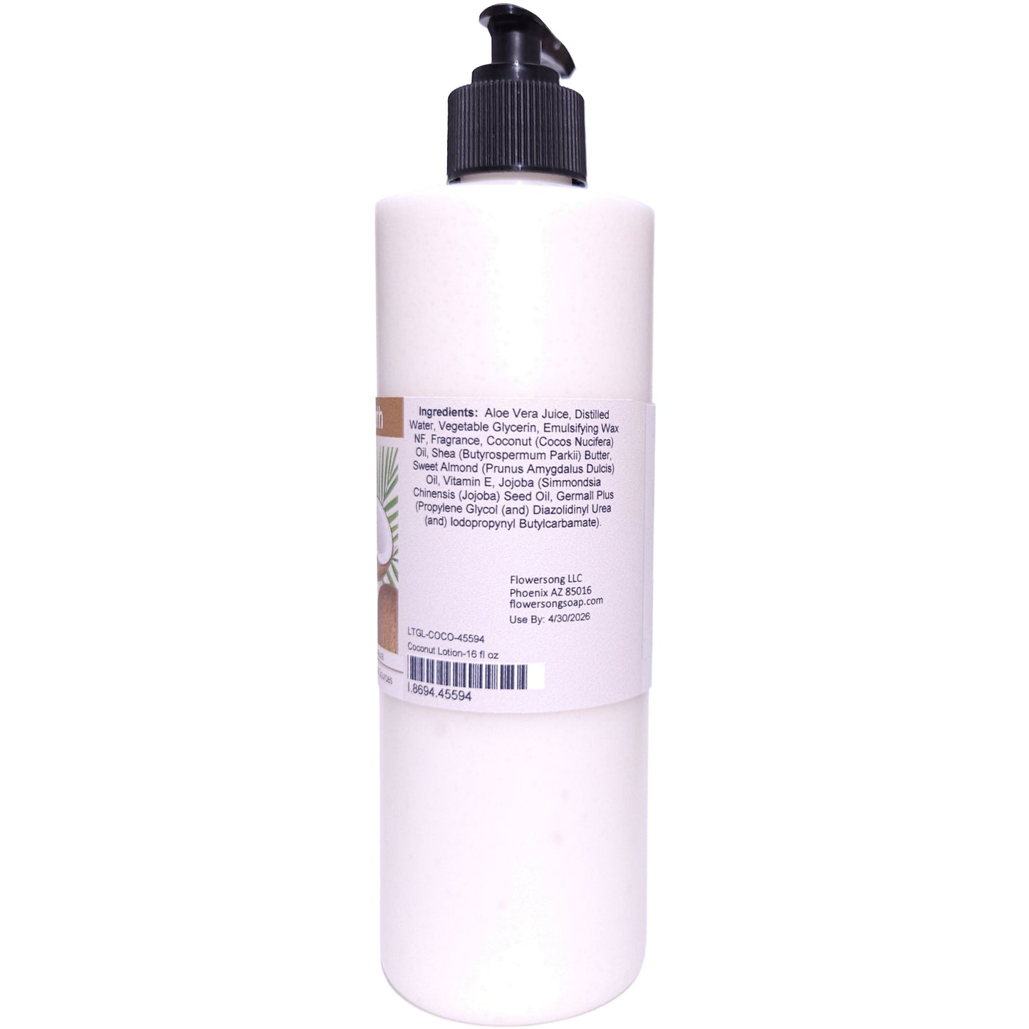 Coconut Lotion (16 ounce) - Phthalate Free Fragrance