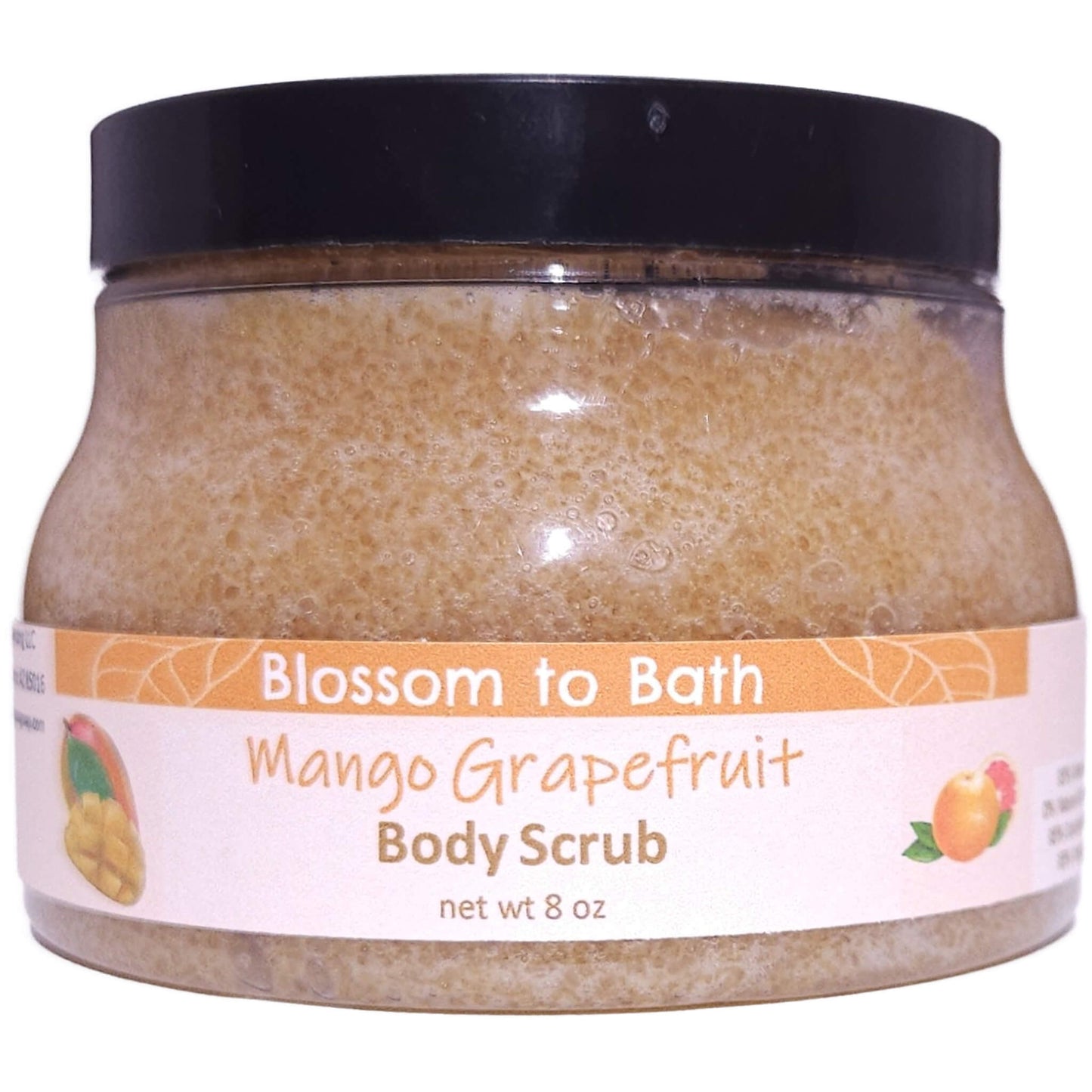 Mango Grapefruit Body Scrub (8 Ounce) - Natural Fragrance