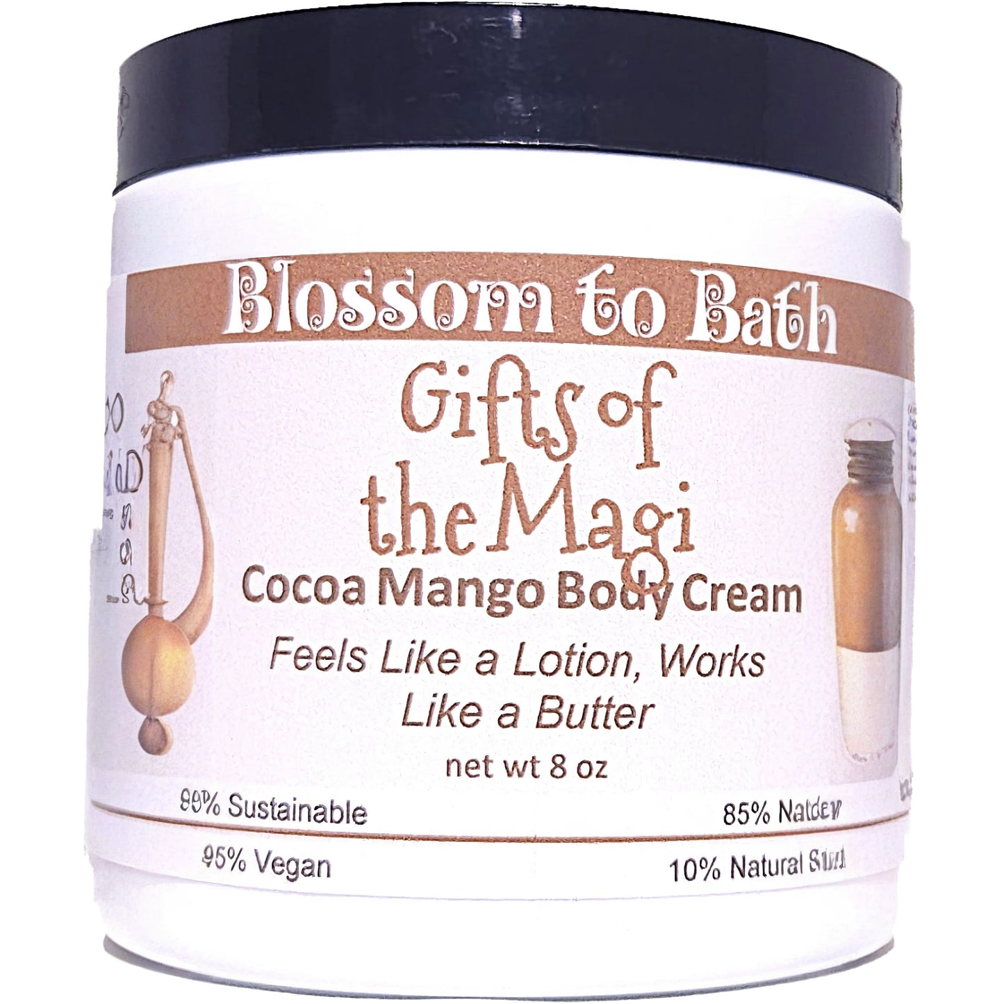 Gifts of the Magi Cocoa Mango Body Cream (8 Ounce) - Phthalate Free Fragrance