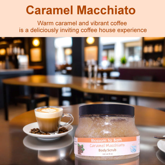 Caramel Macchiato Body Scrub (8 Ounce) - Phthalate Free Fragrance
