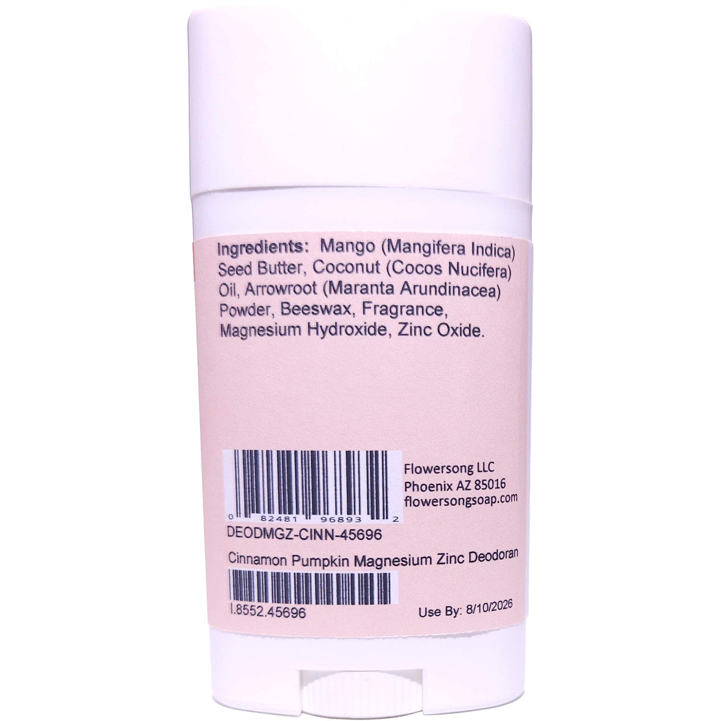 Cinnamon Pumpkin Magnesium Zinc Deodorant (2.7 ounce) - Phthalate Free Fragrance