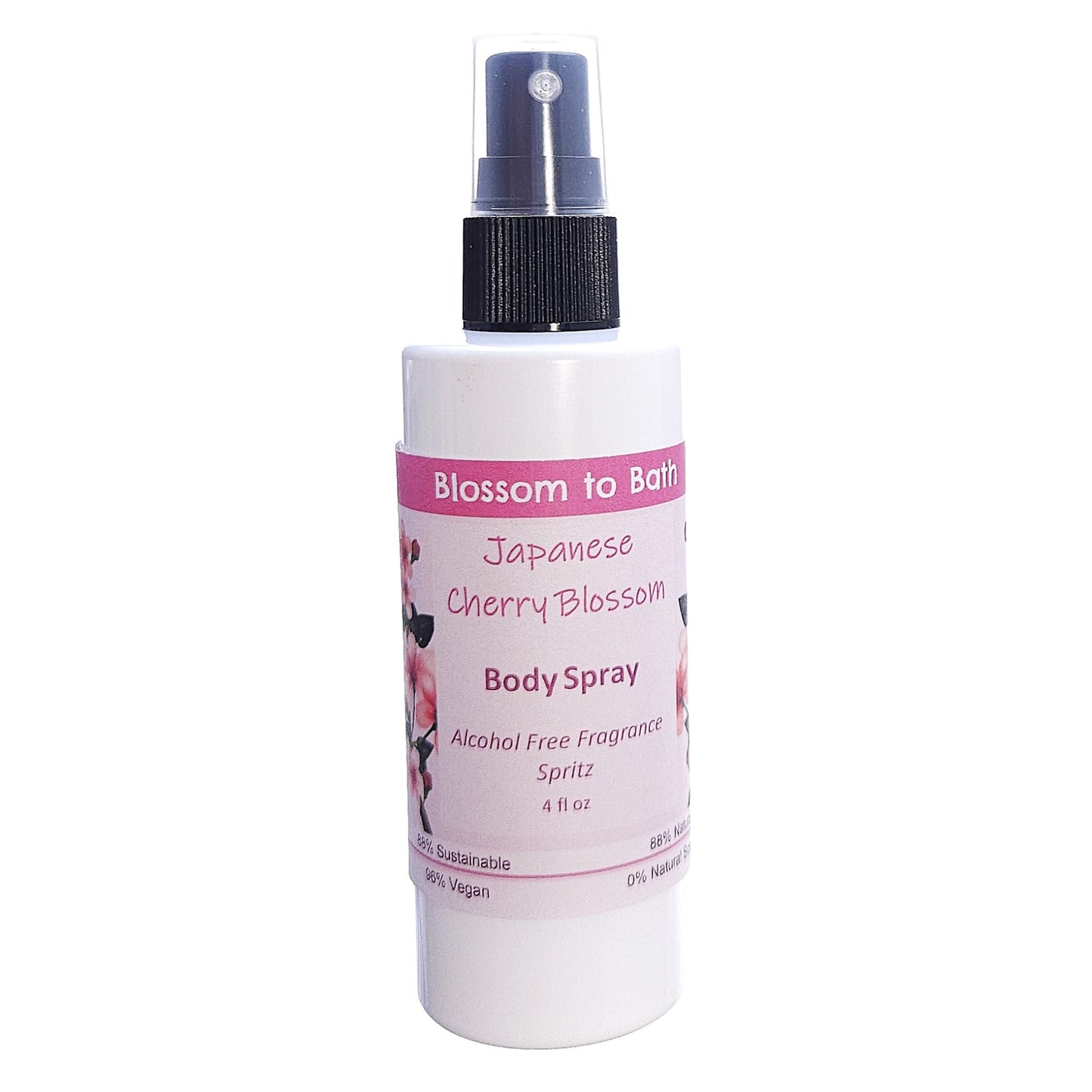 Japanese Cherry Blossom Body Spray (4 Ounce) - Phthalate Free Fragrance