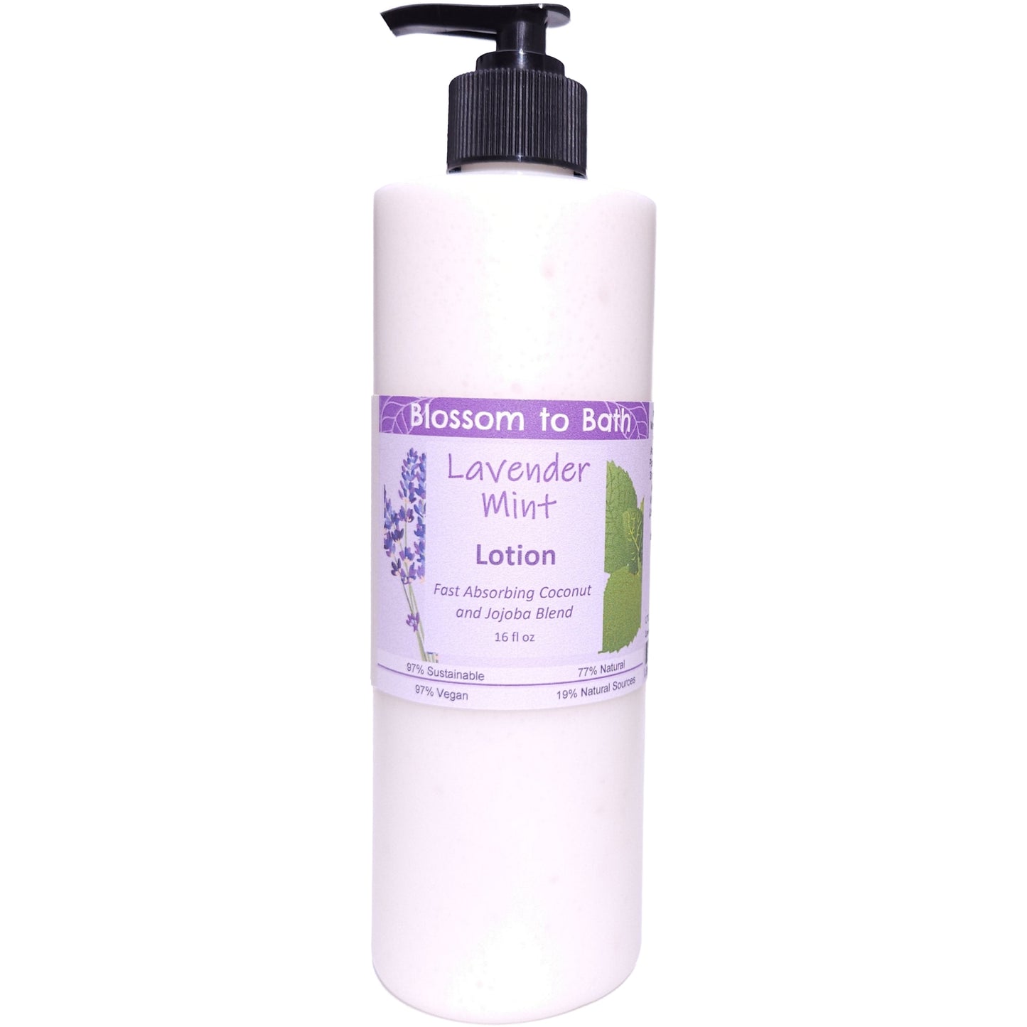 Lavender Mint Lotion (16 ounce) - Pure Essential Oil Fragrance