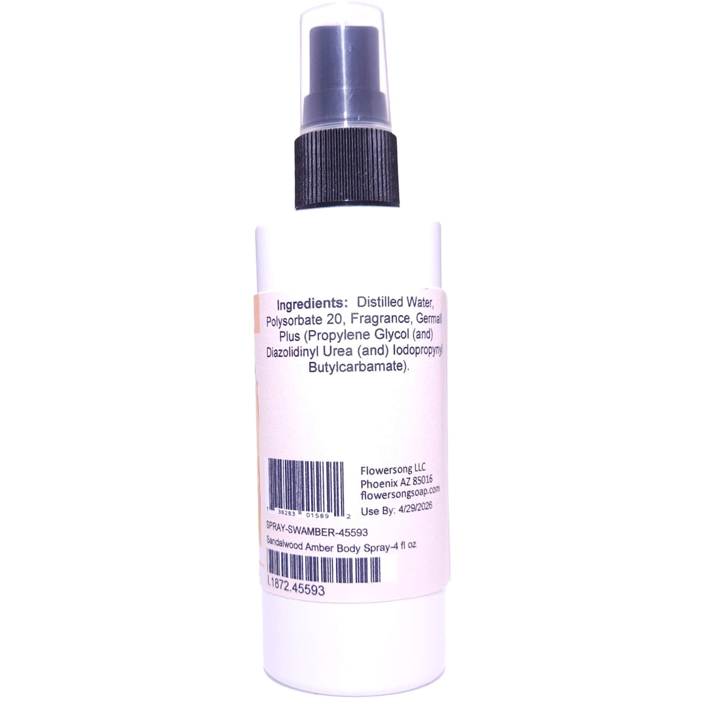 Sandalwood Amber Body Spray (4 Ounce) - Phthalate Free Fragrance
