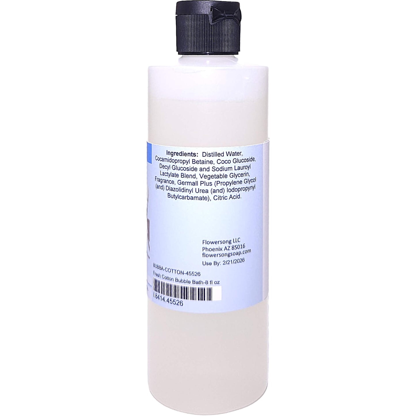 Fresh Cotton Bubble Bath (8 ounce) - Phthalate Free Fragrance